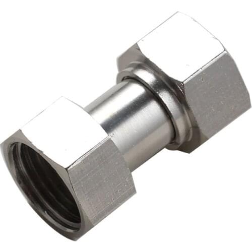 1PC DN15 Female Connector Chrome-Plated Copper Pipe Fittings 4 Points Inner Wire Live Connection