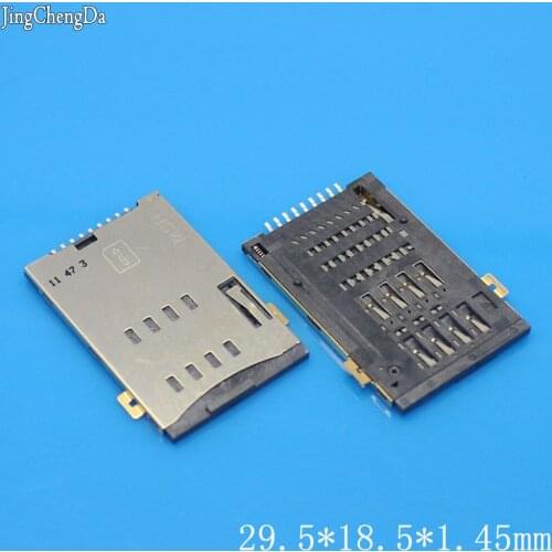 JCD 1pcs connector SIM Card Reader Slot Tray Socket for HUAWEI S7-721U MOTO XT885 XT889 MT887 29.5*18.5*1.45mm