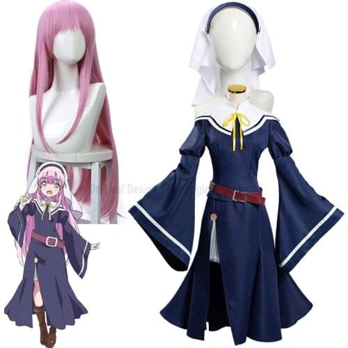 2020 Hina Sato Cosplay Wig The Day I Became a God Costumes Womans Dresses KamisamaDAY Nun Uniform Set Halloween Carnival