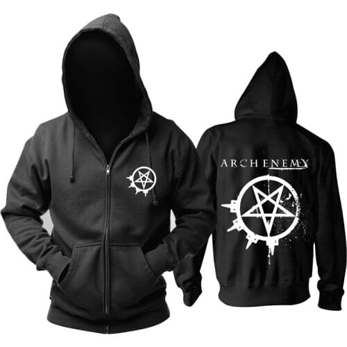 29 kinds Sweden Arch Enemy Rock Zipper hoodies winter jacket punk death sudadera heavy metal black sweatshirt Outerwear fleece