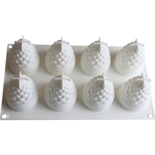 3D Cake Decorating Tools Silicone Molds 6 Holes Pinecones Shape Baking Tool For chocolate Cakes Mousse Ice Cream Dessert
