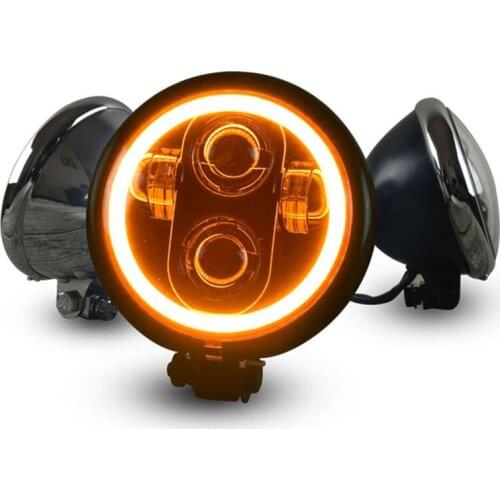883 Retro Motorcycle Modified LED Highlights 6 Inch Headlights Line type Driving Light Headlamp