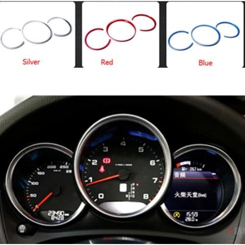 Car Interior Accessories Chromium Styling For Porsche Macan Dashboard Cover Trim Auto Decoration