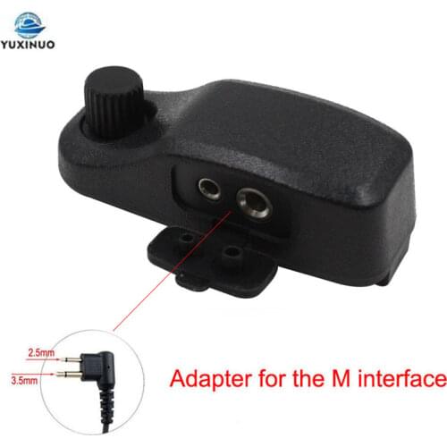 Walkie Talkie Headset Accessories Audio Adapter For Motorola Radio DP3600 DP3601 DP4400 DP4600 DP4800 DP4601 Connector Converter