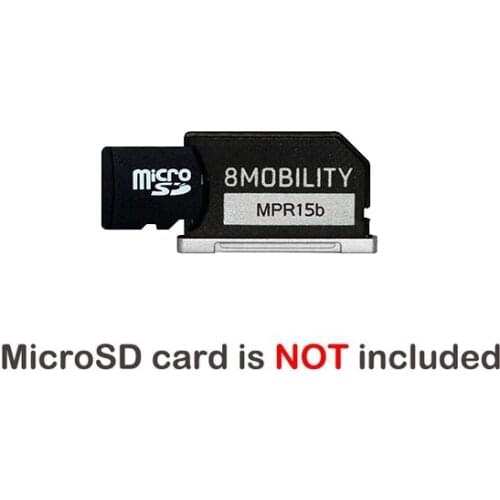 8Mobility Islice Aluminum Memory card Reader Adapter For MacBook Retina 15" A1398 (Late 2013~ Mid 2015) Silver