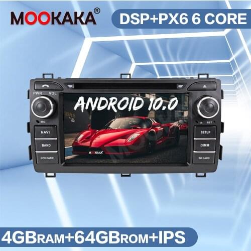 Android 10.0 64GB Car GPS Navigation Radio for Toyota Auris 2013-2015 Multimedia Player Auto Stereo Head Unit DVD Player WIFI BT