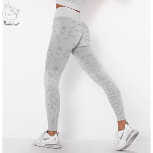 Yushuhua Seamless Yoga Leggings Sport Women Fitness Yoga Pants High Waist Elastic Gym Leggings Women Workout Tight Sports Pant