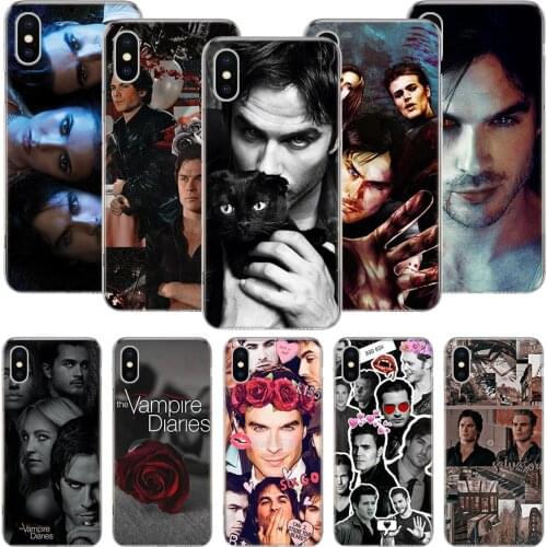 The Vampire Diaries Salvatore Phone Case For iPhone 11 12 Pro XS XR X Max 7 8 6 6S Plus Mini + 5 SE Pattern Customized Coque Cov