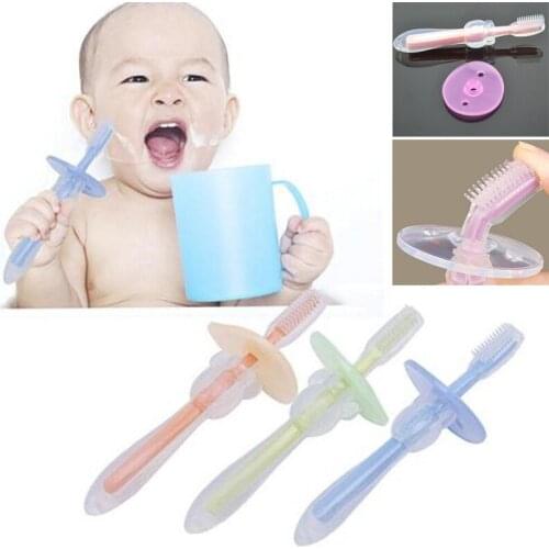 BABY Soft Chewable Bendable Teether Training Toothbrush Brush For Infants