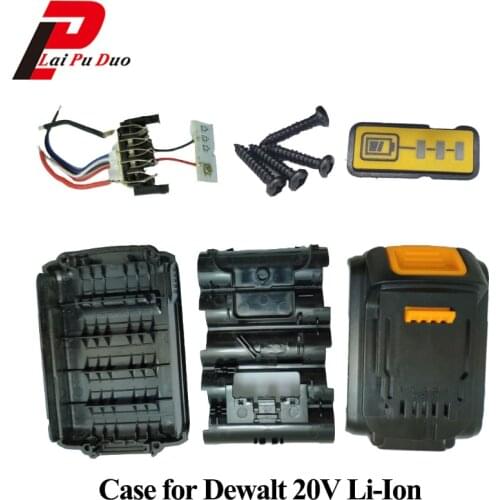 For Dewalt 18V 20V Battery Plastic Case 1.5Ah DCB200 DCB201 DCB203 DCB204 Li-ion Battery Cover Parts