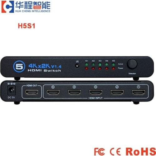 HDMI Video Switcher 5 in 1 out 4k 3d Led Display Video Wall Screen HDMI Converter 1080P Video Switch Switcher Adapter Selector