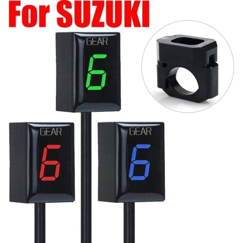 Motorcycle 1-6 Level LED Speed Gear Display Indicator ECU Plug For Suzuki DL1000 DL650 V-Strom GSX-r1000 R600 R750 SV650 GSF1250