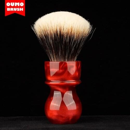 OUMO BRUSH-‘Destiny Fire ’ 26mm shaving brush with badger/synthetic hair knot