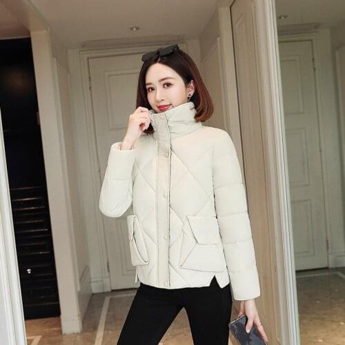 2021 new plus size cotton-padded jacket womens short winter fashion jacket Korean student warm down padded jacket