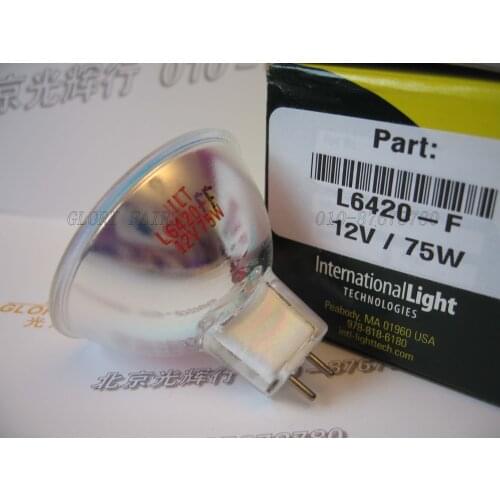 ILT L6420-F 12V75W halogen lamp,ABI-7300,ABI-7500 real time PCR,ABI7300/7500 12V 75W bulb,to part#4345287rev.c. L6420,L6420-K1