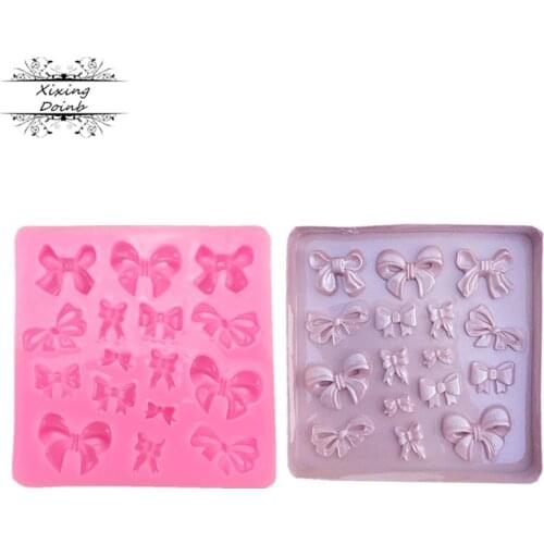 Mini Bow Tie Silicone Mold Cake Moulds Silicone Baking Tools Kitchen Accessories Decorations Fondant tool