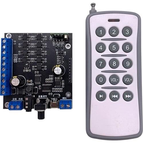 JRF930 Multiple Function Remote Controller Version Voice Playing Board DC6-35V 10W Output Power Sound Can be Customize