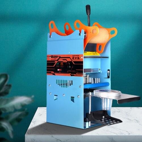 Multi-speed Temperature Control Milk Tea Sealing Machine Desktop Commercial High Cup Large Caliber Manual Cup Sealing Machine