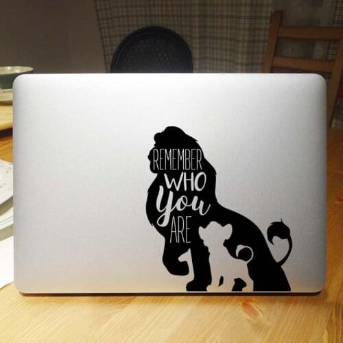 Lion King Remember Who You Are Laptop Sticker for Macbook Air Pro 16" Retina 11 12 13 15 Inch Mac Book Skin Decor Notebook Decal