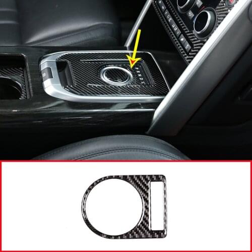 Soft Carbon Fiber Car Center Gear indicator Frame Stickers For Land Rover Discovery Sport 2015-2019 Accessories