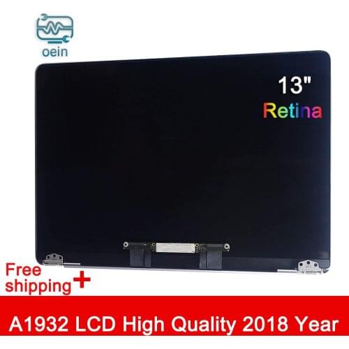 Strict Test New LCD Screen Display For MacBook Air Retina 13" A1932 LCD Assembly 2018 Year MRE82 Full Complete Replacement