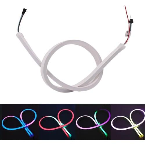 Full Color RGB Neon Strip Individually Addressable 5V SK6812 Waterproof DC 12V WS2811 SMD 5050 Flexible LED Strip Lamp
