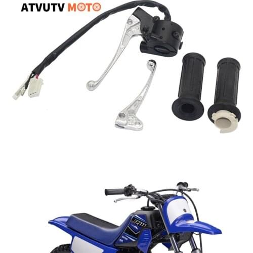 Motorcycle Twist Throttle Housing Switch Motorcycle Brake Clutch Lever For YAMAHA PW50 PY50