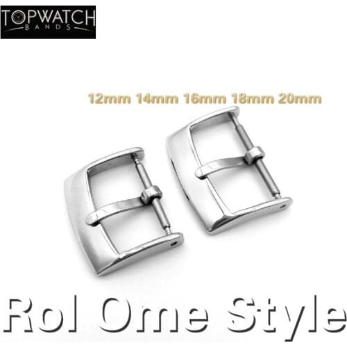 10pcs/lot ROL OME Style Watch Buckle Stainless Steel Needle Belt 12mm 14mm 16mm 18mm 20mm Wholesale