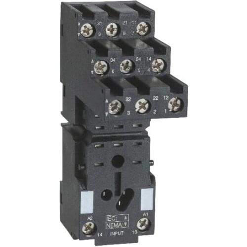 RXZE2S111M Socket, separate contact, 10 A, relay type RXM3, screw connector, 250 V AC