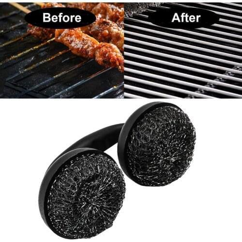 Barbecue Cleaning Brush Wire Grill Steel Wire Clean Tool Kitchen Outdoor Camping Picnic BBQ Cleaning Brush Kitchen Clean Tool