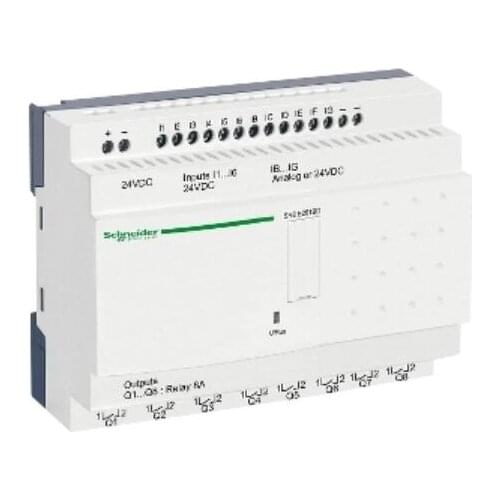 SR2E201BD compact smart relay Zelio Logic - 20 I O - 24 V DC - clock - no display