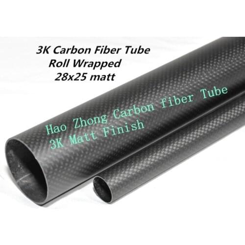1pcs 28MM OD X 25MM ID X 500MM Carbon fiber tube/tubing/tail tube/wing tube Quadcopter arm Hexrcopter 28*25