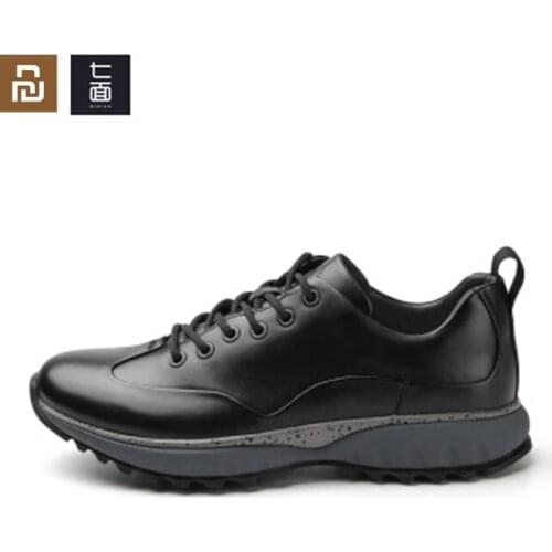 Youpin qimian Black Shark Urban Casual Leather Shoes Head Layer Cowhide Joker Cushioning Casual Shoes Antibacterial Insole