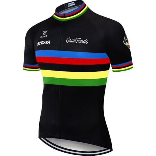 Strava ropa ciclismo hombre verano 2020 summer quick dry breathable short sleeve cycling jersey quick dry bicycle shirt
