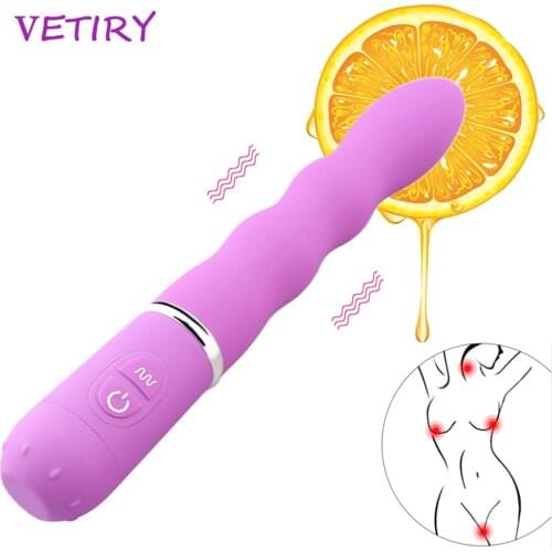 VETIRY G-Spot Inverter Massager Silicone Vibrator AV Stick Magic Wand Anal Plug Clitoris Stimulator Sex Toys for Wom