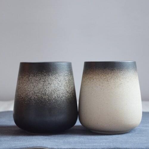 Vintage Japanese-style Handmade Ceramic Teacup Office Matte Milk Coffee Mug Rough Pottery Sake Cup Creative Household Tea Cup