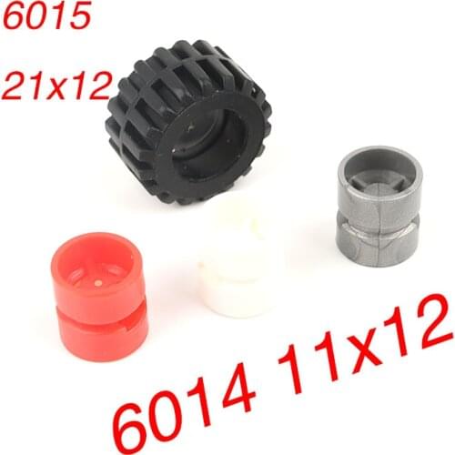 10PCS 6014 + 6015 High-tech building block MOC tire hub parts accessories assembled toy ev3 educational aids