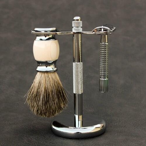 WEISHI Double Edge Safety Razor 9306-F Copper alloy Bright Chromium surface Simple packing 1 PCS/LOT NEW