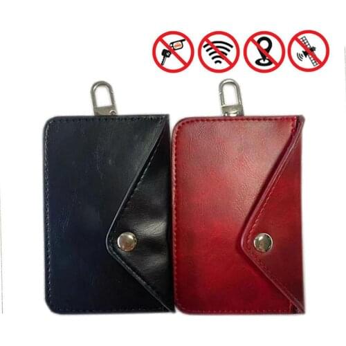 Signal Blocking Bag for Car Key Cell Phone Protection Car Fob Signal Blocker Faraday Bag Shielding Pouch Wallet Case