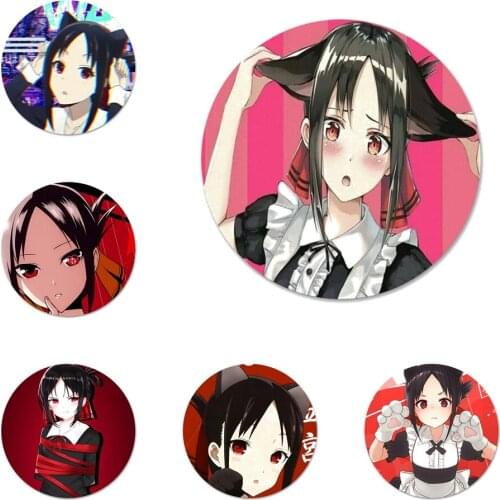 Anime kaguya Sama Icons Pins Badge Decoration Brooches Metal Badges For Backpack Decoration