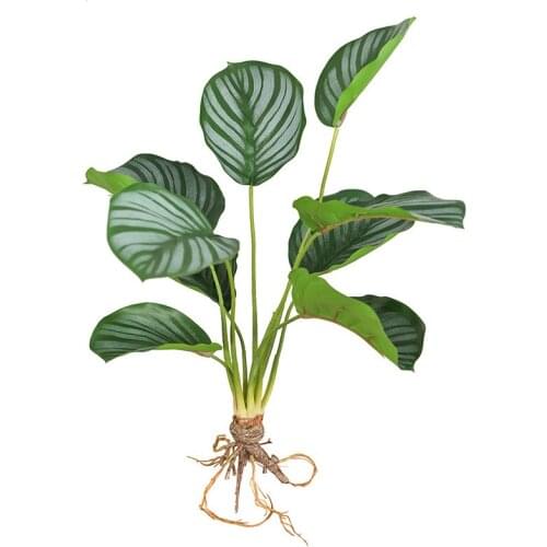 1 Bunch 6/9/12 Heads Bamboo Green Simulation Plant Artificial Plants for Home Garden Decoration Sansevieria Branch DIY Plants