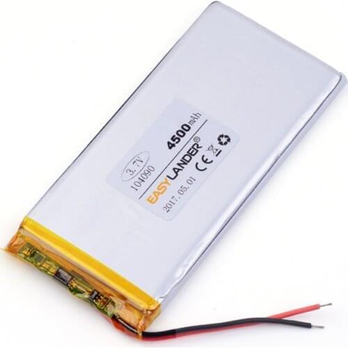 104090 4500mAh 3.7v lithium ion rechargeable battery Toy Spot A GPS navigation products Tablet pc MID IPAQ Power bank DIY