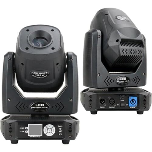 2Pcs/lot 100w spot moving head beam light DMX control gobos rotation colorful effects stage lighting DJ Disco party spotlights