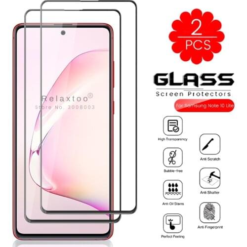 2pieces protective glass for samsung galaxy note10 lite note 10 light sm-n770f 6.7'' camera glass not10 lait not 10lite 10light