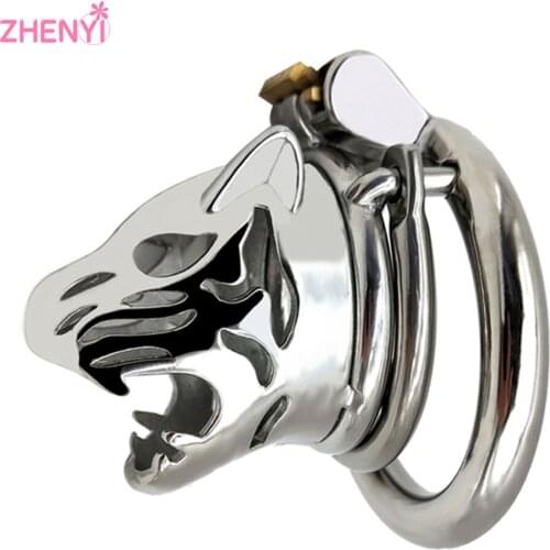 304 Stainless Steel Stealth Lock Male Chastity Device Cock Cage Fetish Penis Ring Chastity Belt Sex Toys Adult For Men
