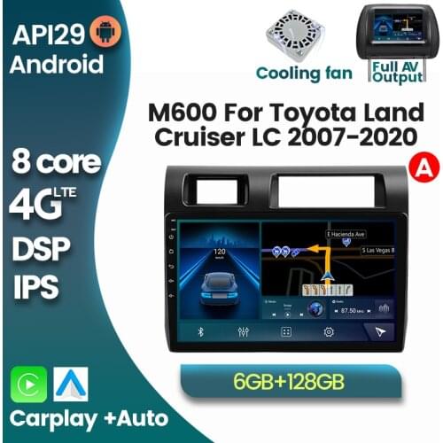 4G LTE 8core Android10 Car radio Multimedia Player for Toyota Land Cruiser LC 70 Series 2007-2020 GPS Navigation Carplay BT WIFI
