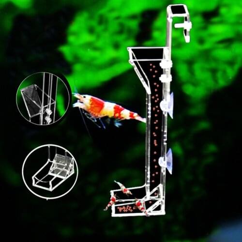 ACRYLIC AQUARIUM FEEDER TUBE FISH SHRIMP FOOD FEEDING TUBE GRANULES MINI BIT DIET SUPPLIES