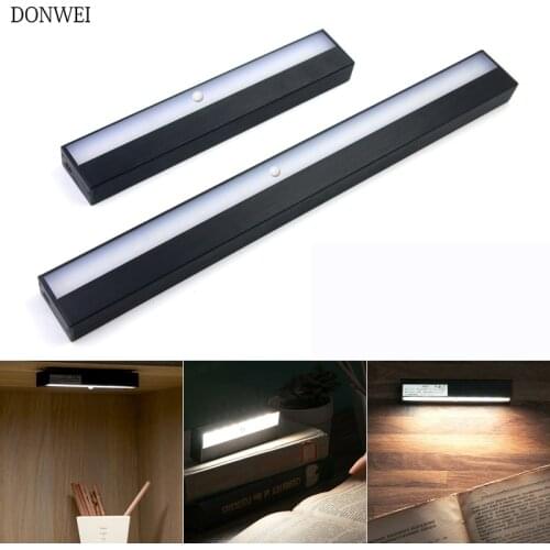 Long Strip Motion Sensor Night light Recharge Dimmable Touch Switch Wall lamp For Bedroom Hallway Cabinet Kitchen Closet Light