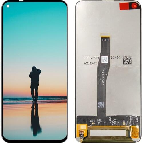 For Huawei Nova 5T YAL-L21 LCD Display Touch Screen Digitizer Glass Assembly with Frame