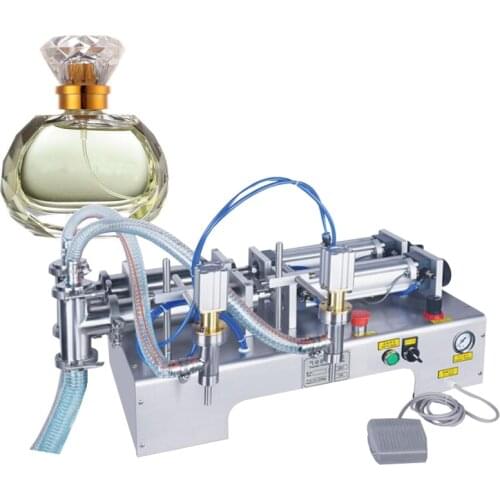 110V 220V Horizontal liquid filling machine quantitative double head filling machine